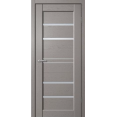 Дверь межкомнатная Сибирь Профиль Статус ST02 Софт серый, стекло матовое